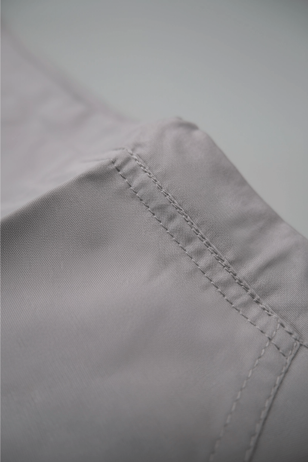 Cool Grey Poplin Mini Skirt - BEEGLEE