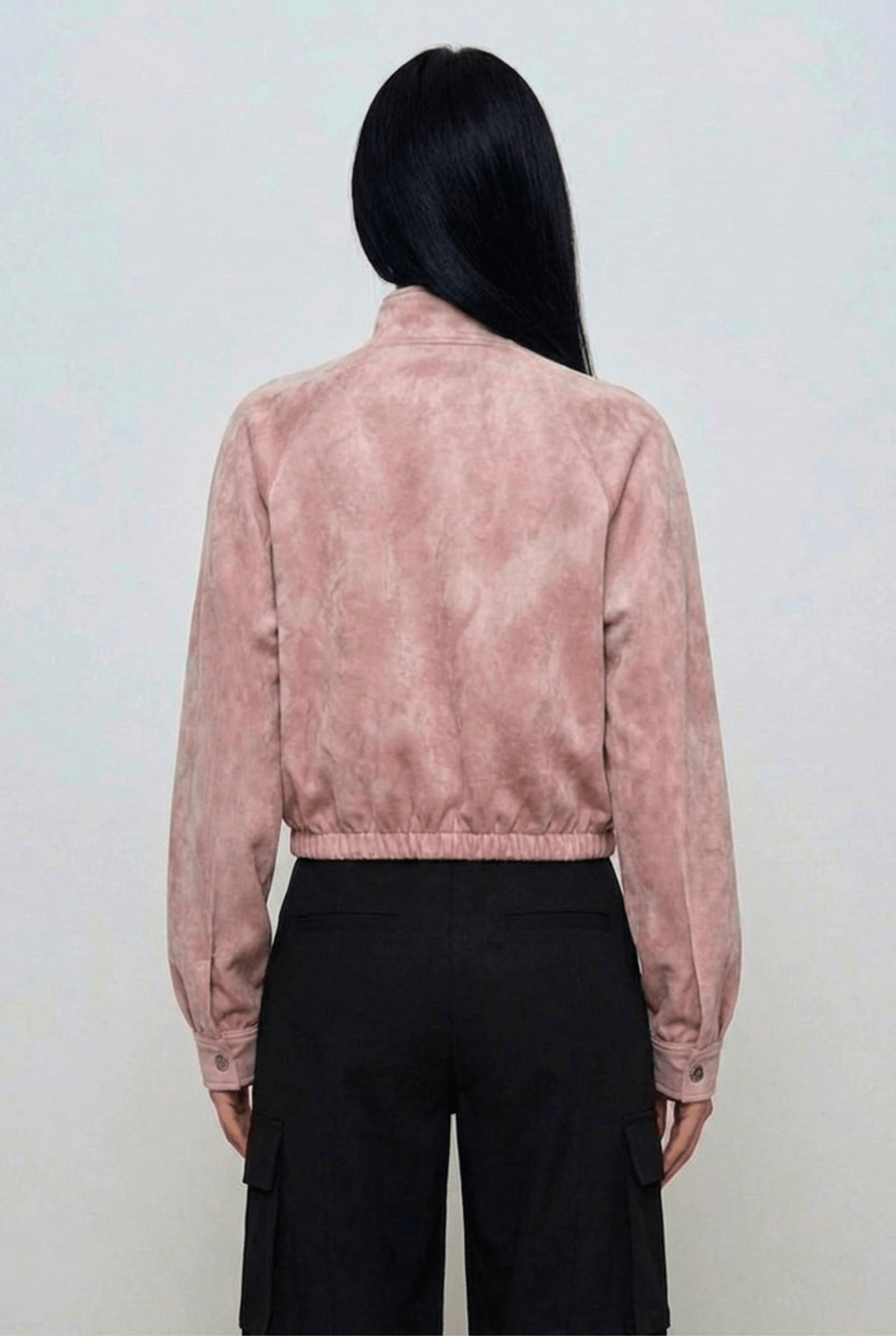 Dust Rose Naira Bomber Jacket - BEEGLEE