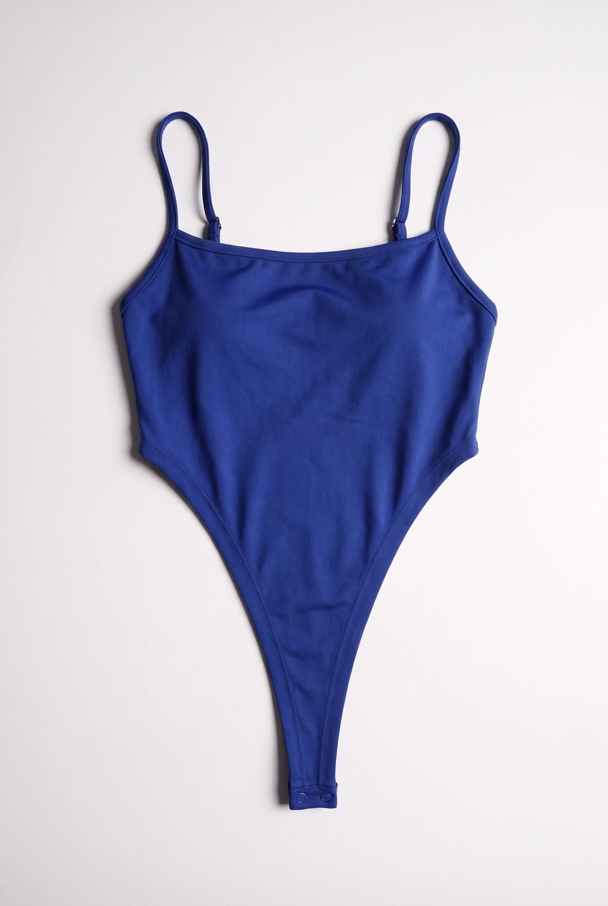 Electric Blue Extra Deep Strap Bodysuit - BEEGLEE