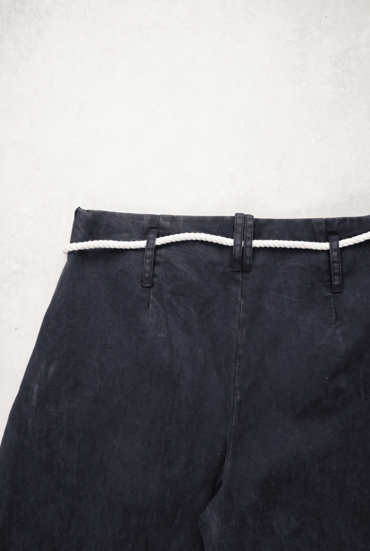 Faded Rope Barrel Pants – detail