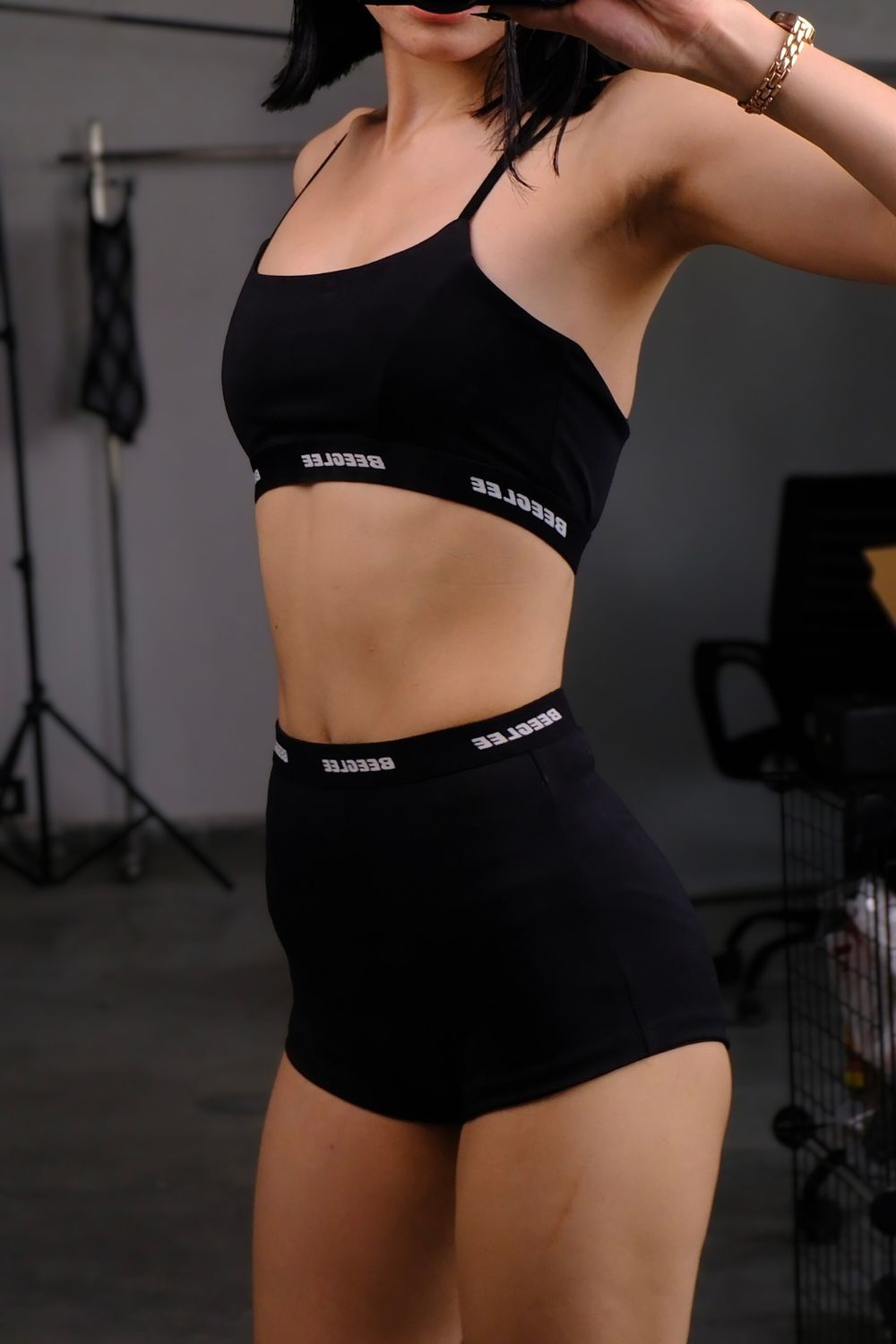 Garage Active High Waist Shorts - BEEGLEE