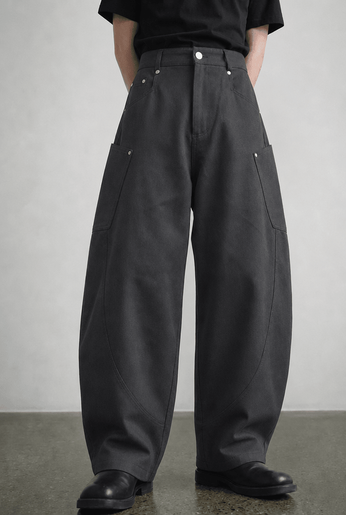 Grey Carpenter Pants - BEEGLEE