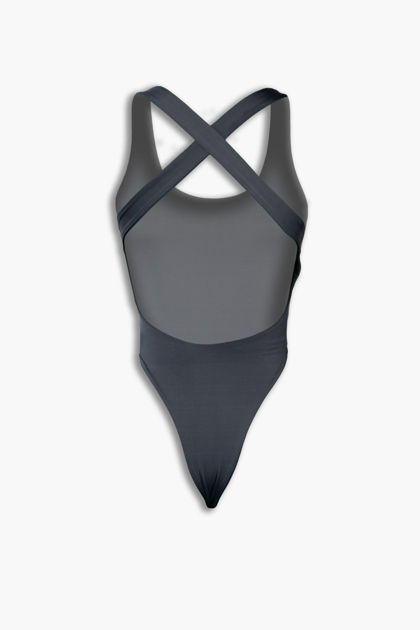 Grey Crossback bodysuit - BEEGLEE