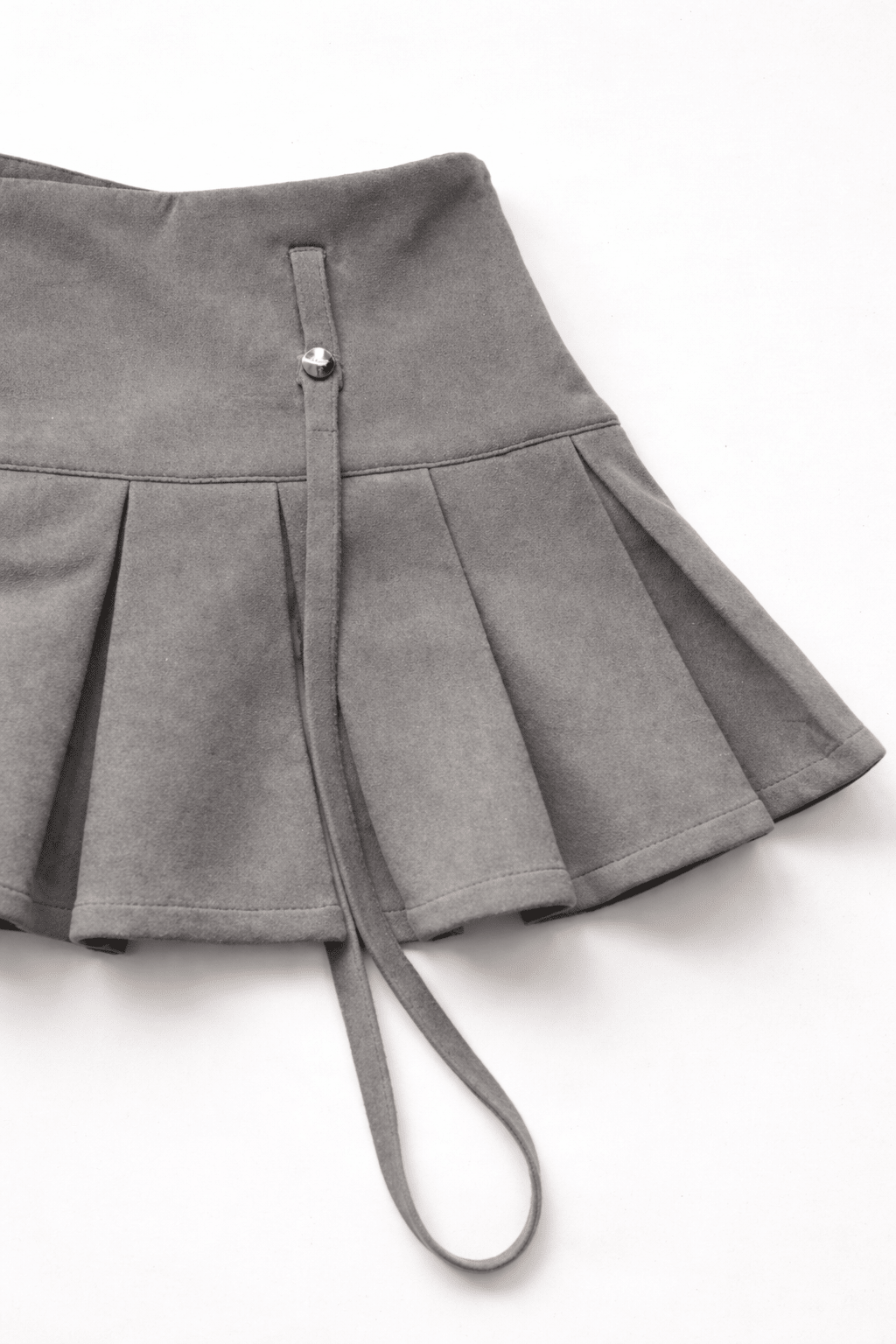 Grey Harness Pleat Skort - BEEGLEE