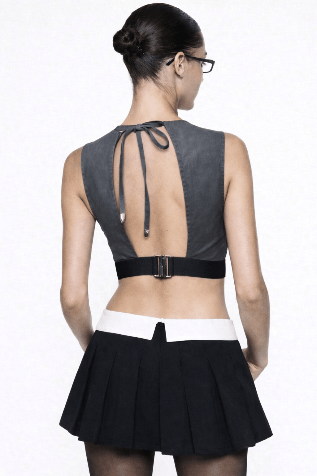 Grey Overtime Backless Corset - BEEGLEE