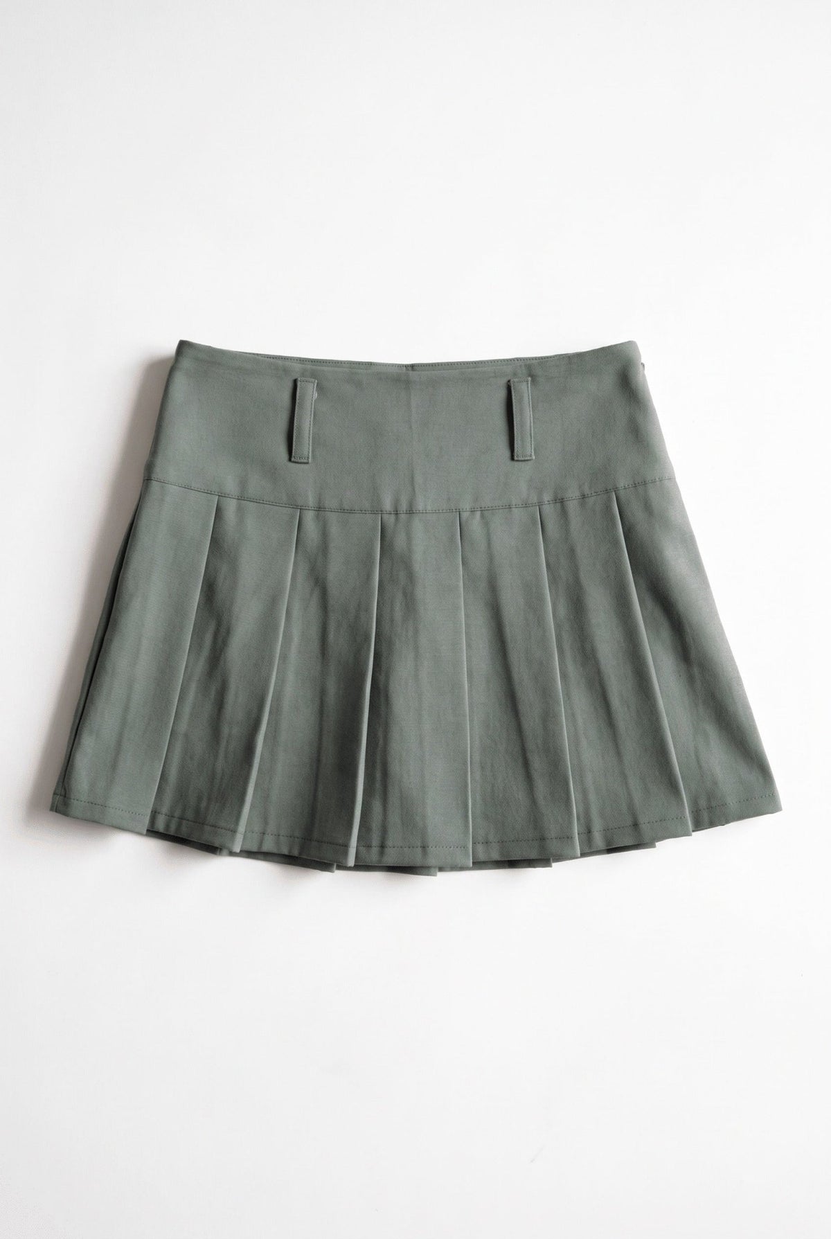 Grey Pleated Tennis Skort - BEEGLEE