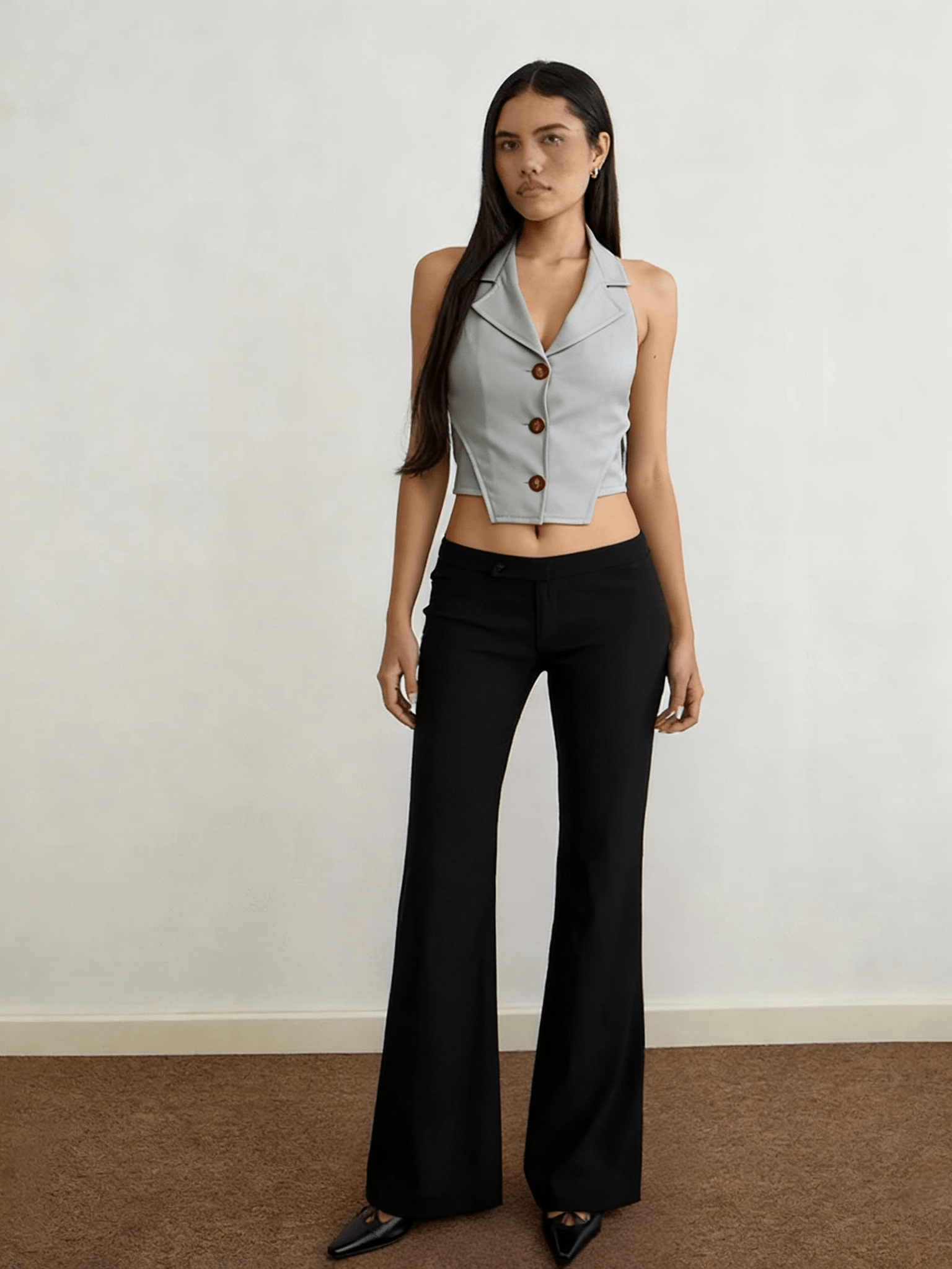 Grey Smoking Vest - BEEGLEE