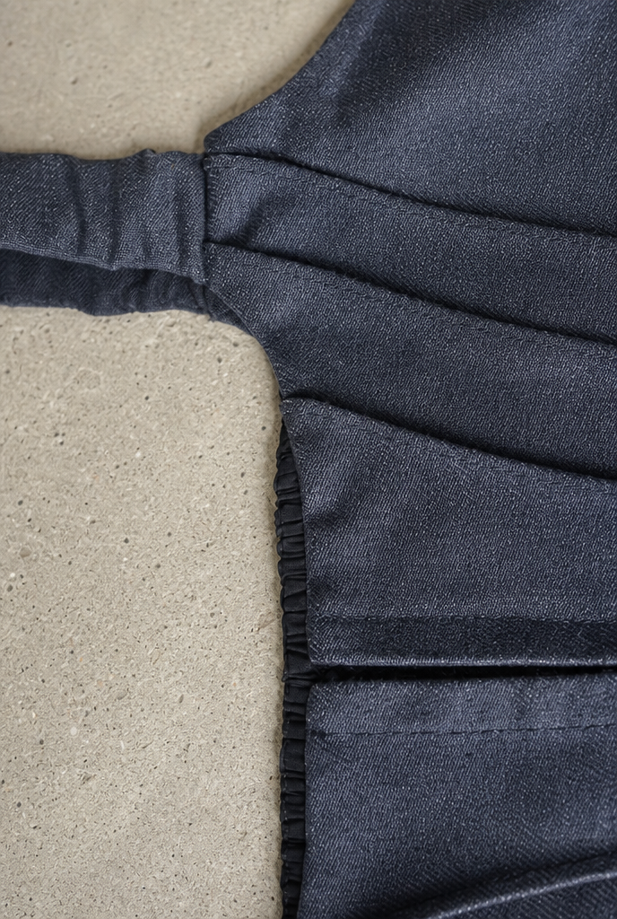 Navy Felony Denim Corset