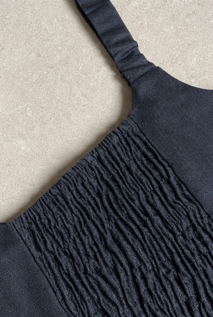 Navy Felony Denim Corset