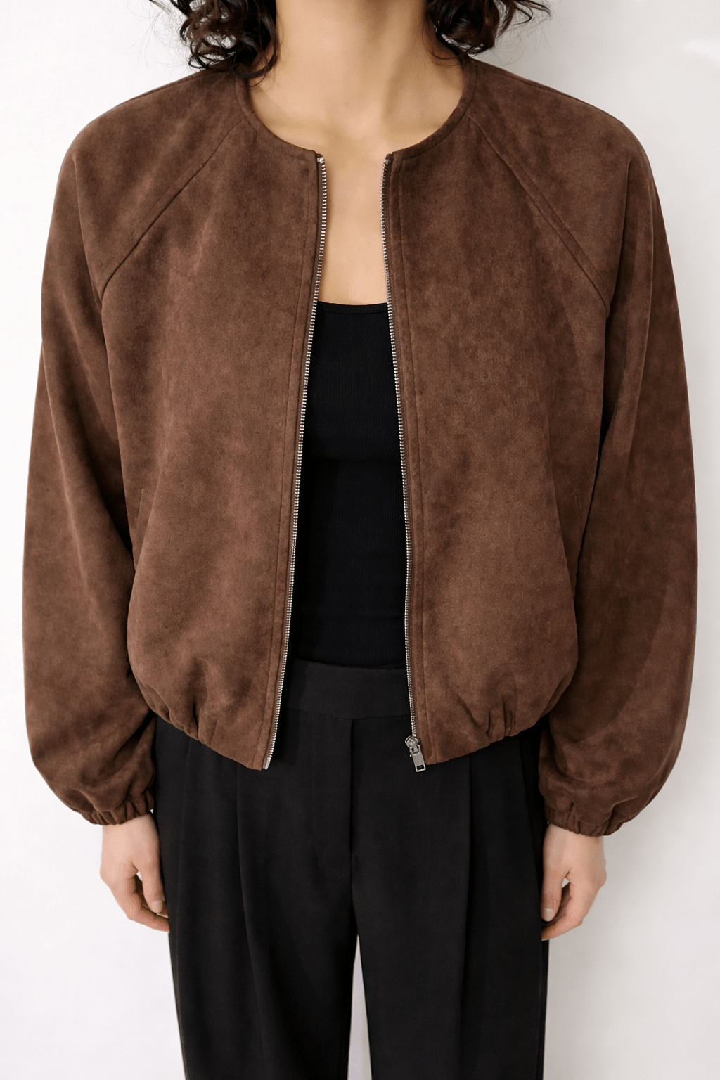 Mocha Seoul Air Suede Jacket - BEEGLEE