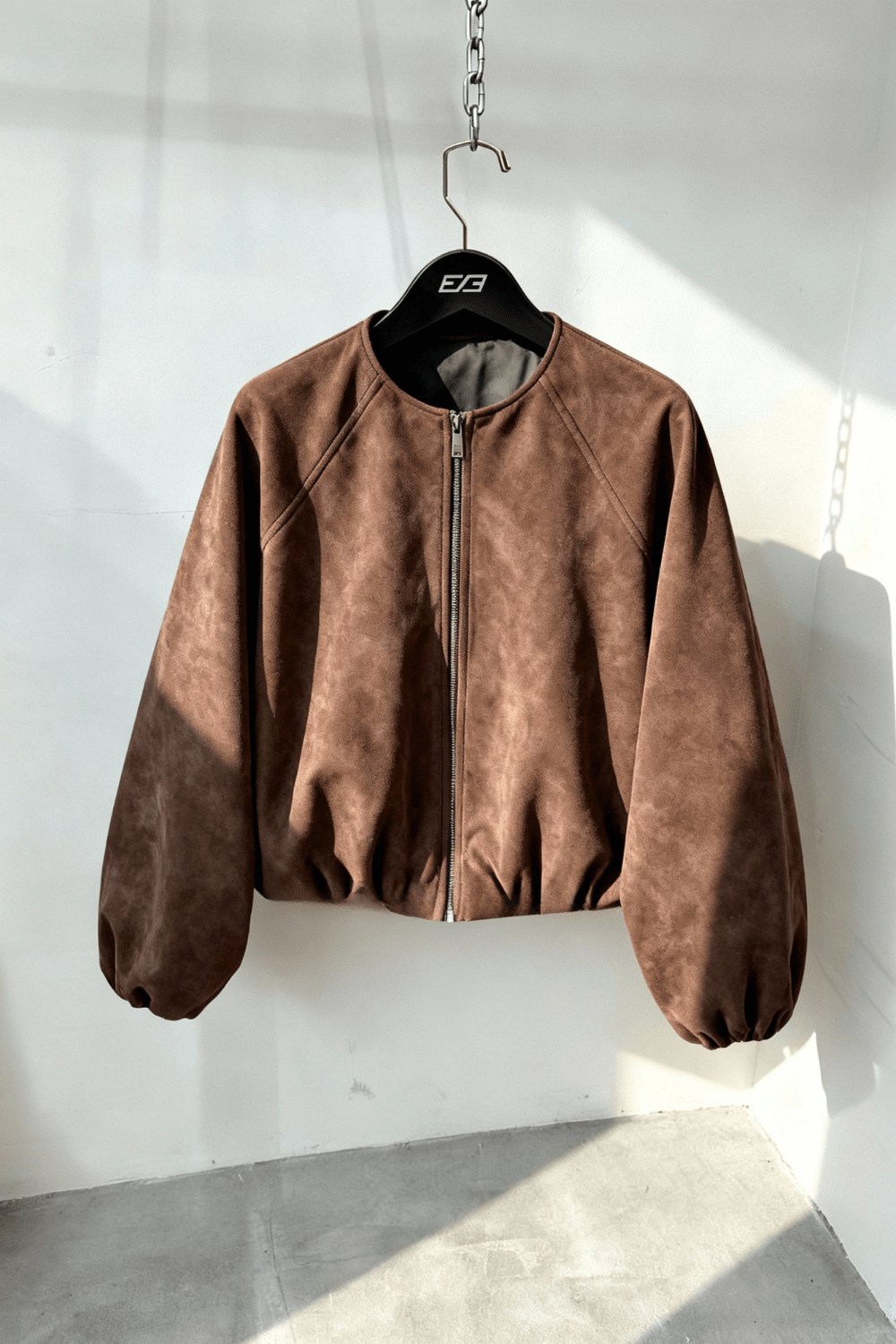 Mocha Seoul Air Suede Jacket - BEEGLEE