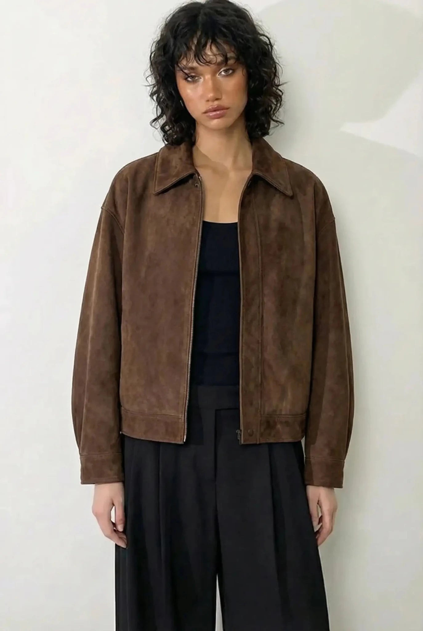 Mocha Yurei Suede Jacket - BEEGLEE