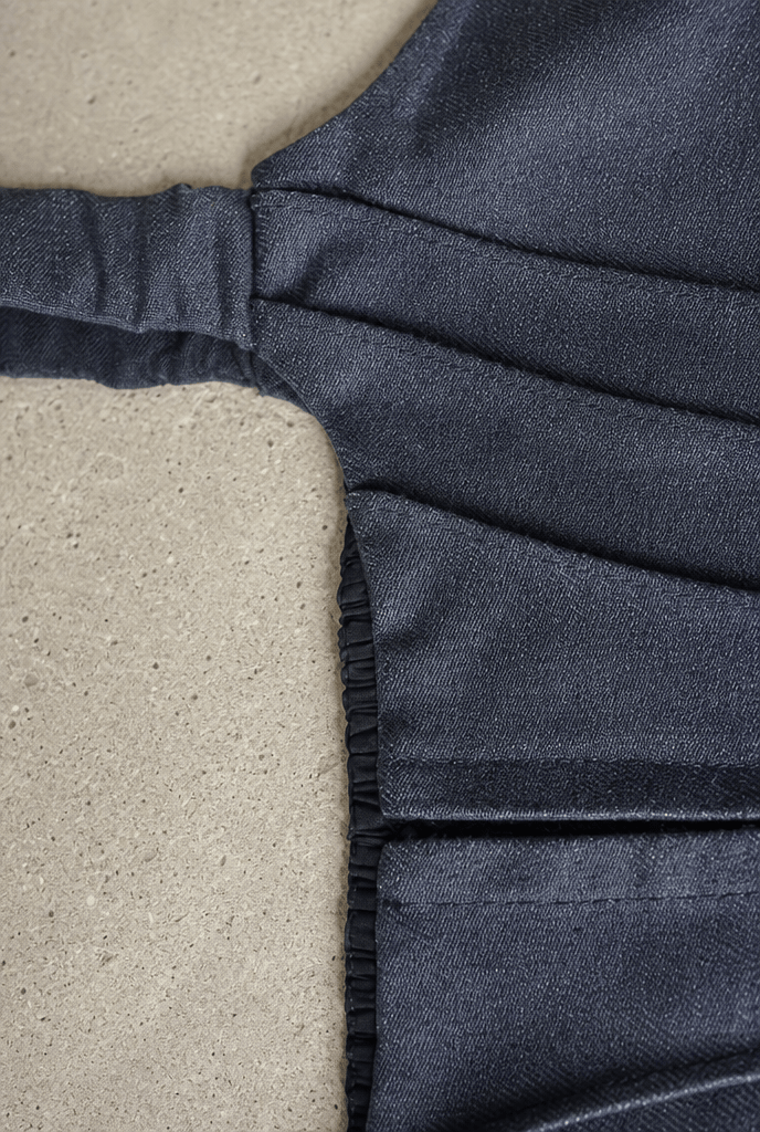 Navy Felony Denim Corset - BEEGLEE
