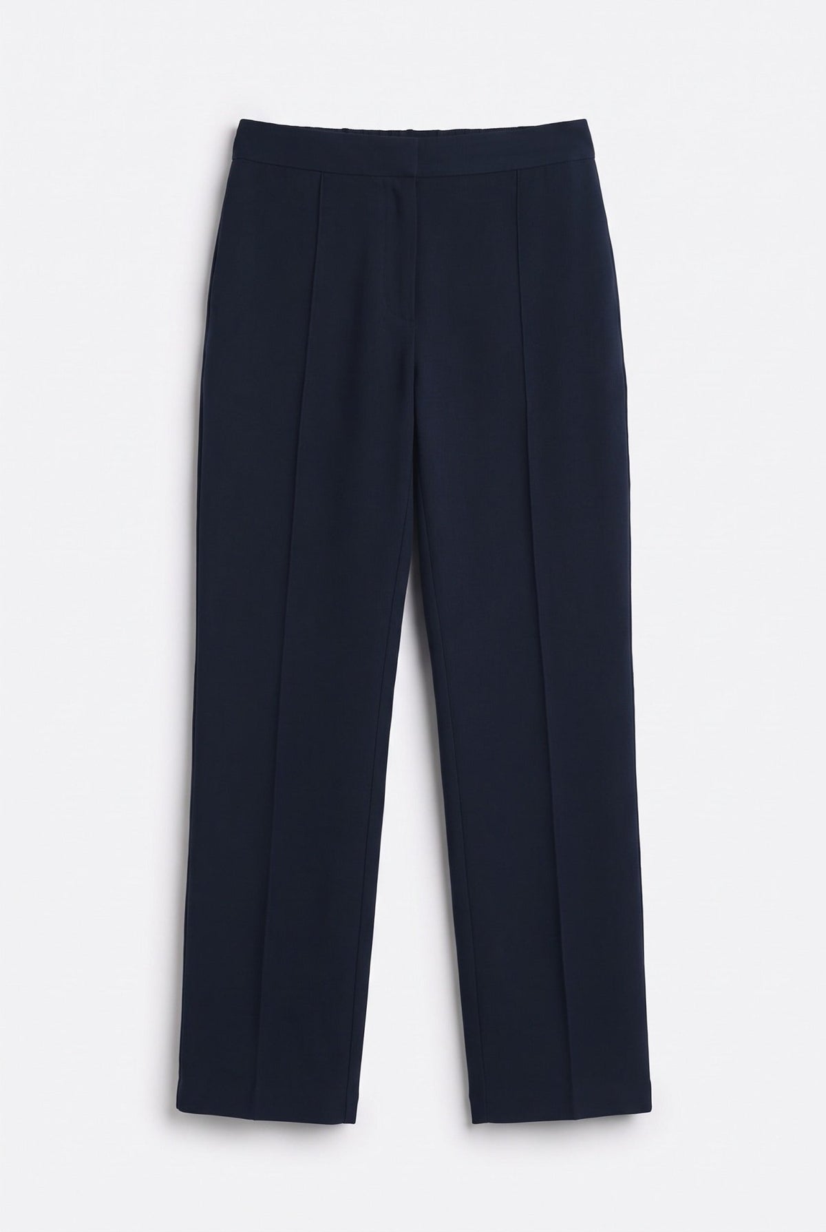 Navy High Rise Tapered Pants - BEEGLEE