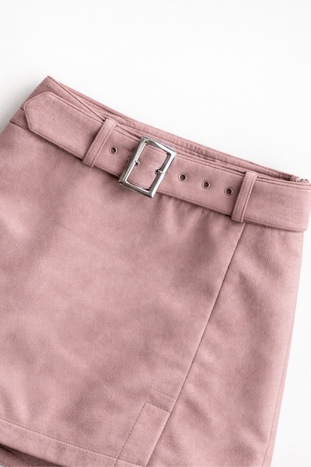 Pink Belted Mini Skirt - BEEGLEE