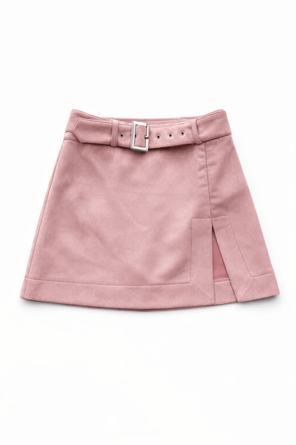 Pink Belted Mini Skirt - BEEGLEE