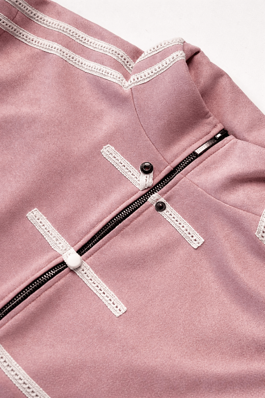 Pink Han Knot Suede Jacket - BEEGLEE