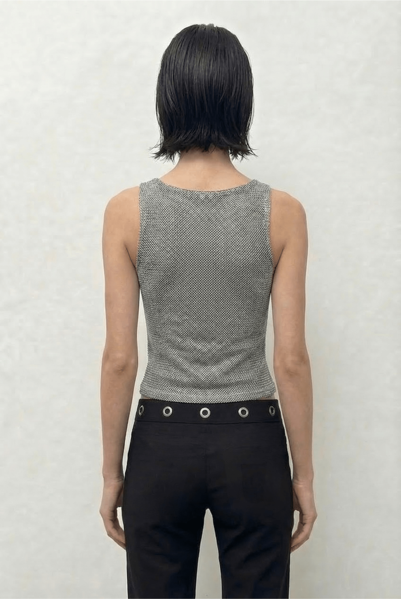 Silver Feral Knit Tank - BEEGLEE