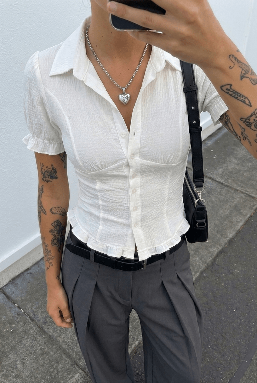 White Boardroom Shirt - BEEGLEE