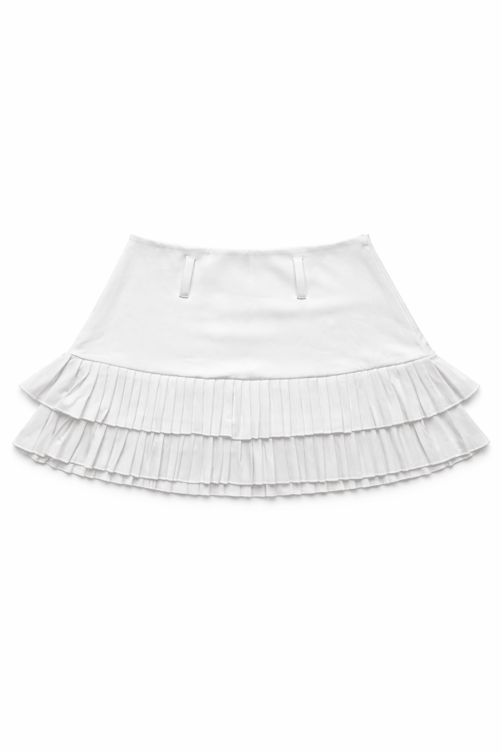 White Chilling Mini Skirt - BEEGLEE