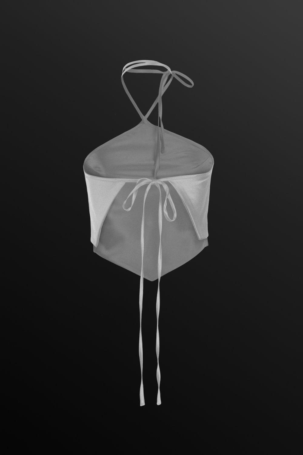 White Diamond scarf top - BEEGLEE