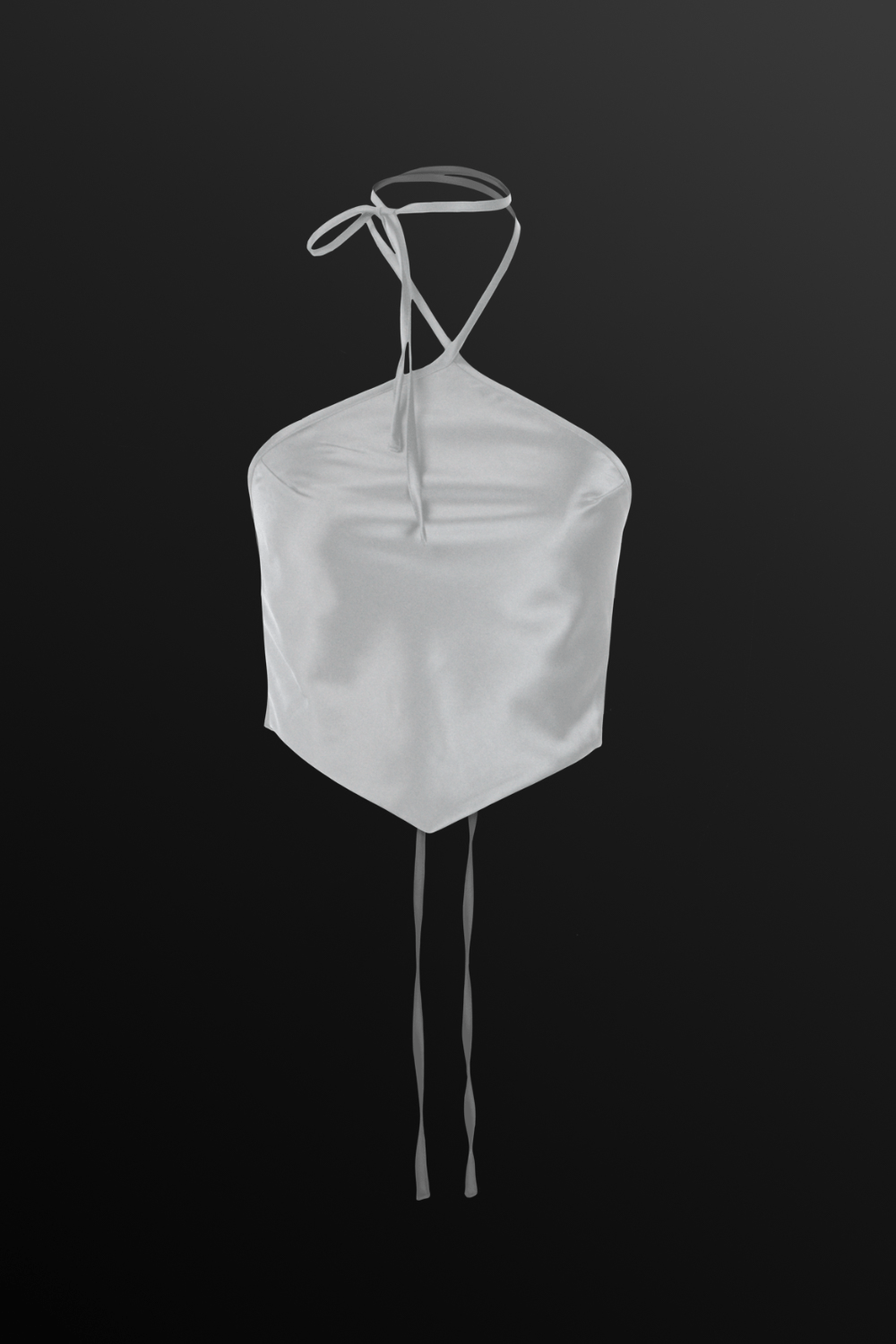 White Diamond scarf top - BEEGLEE