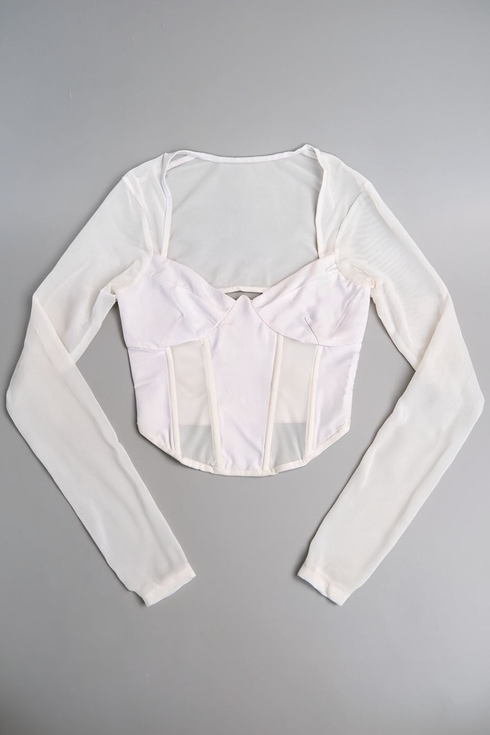 White Drift corset top - BEEGLEE