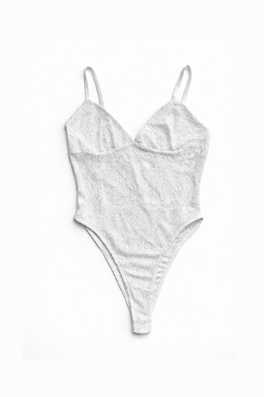 White Gigi lace bodysuit - BEEGLEE