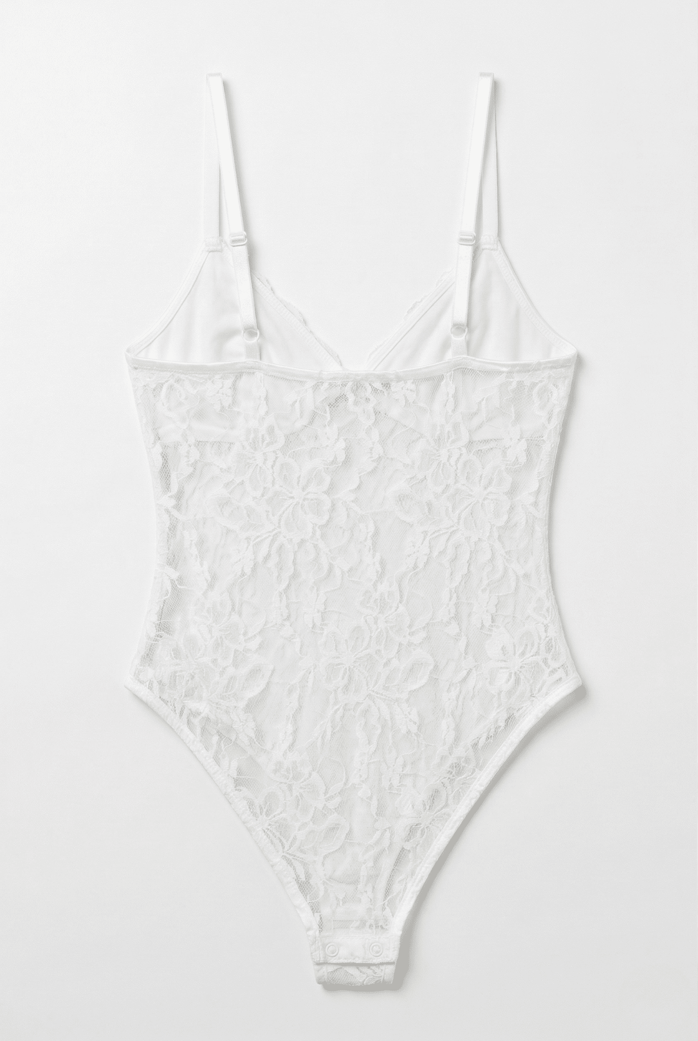 White Gigi Lace Bodysuit - BEEGLEE