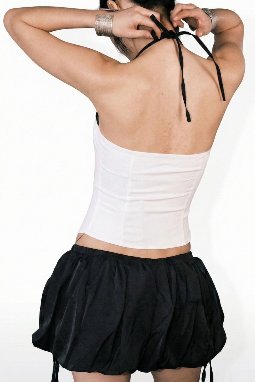 White Ironclad Corset - BEEGLEE