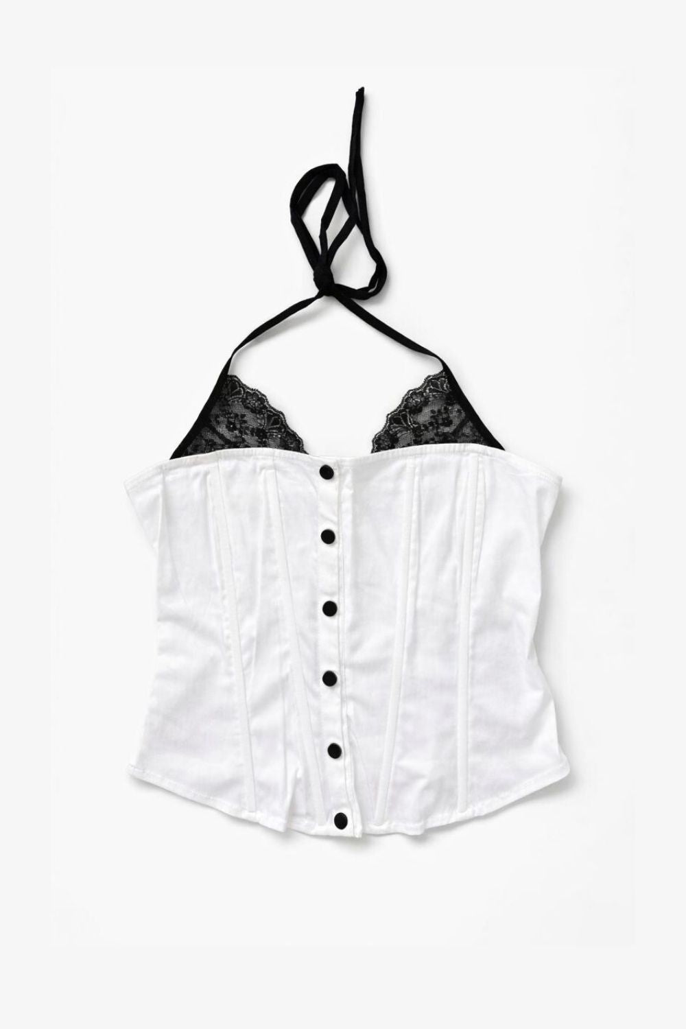 White Ironclad Corset - BEEGLEE