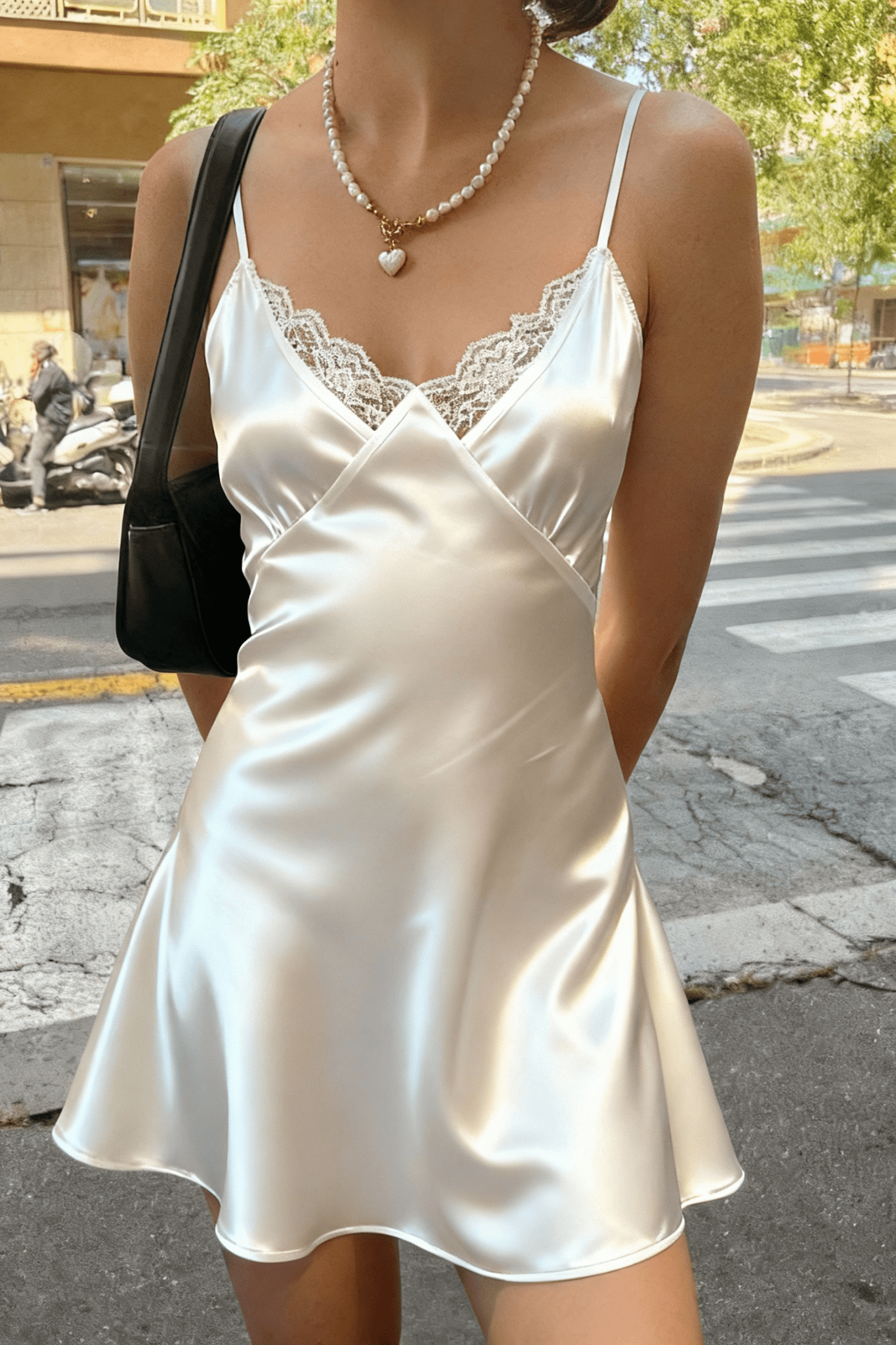 White Moonlit mini dress - BEEGLEE