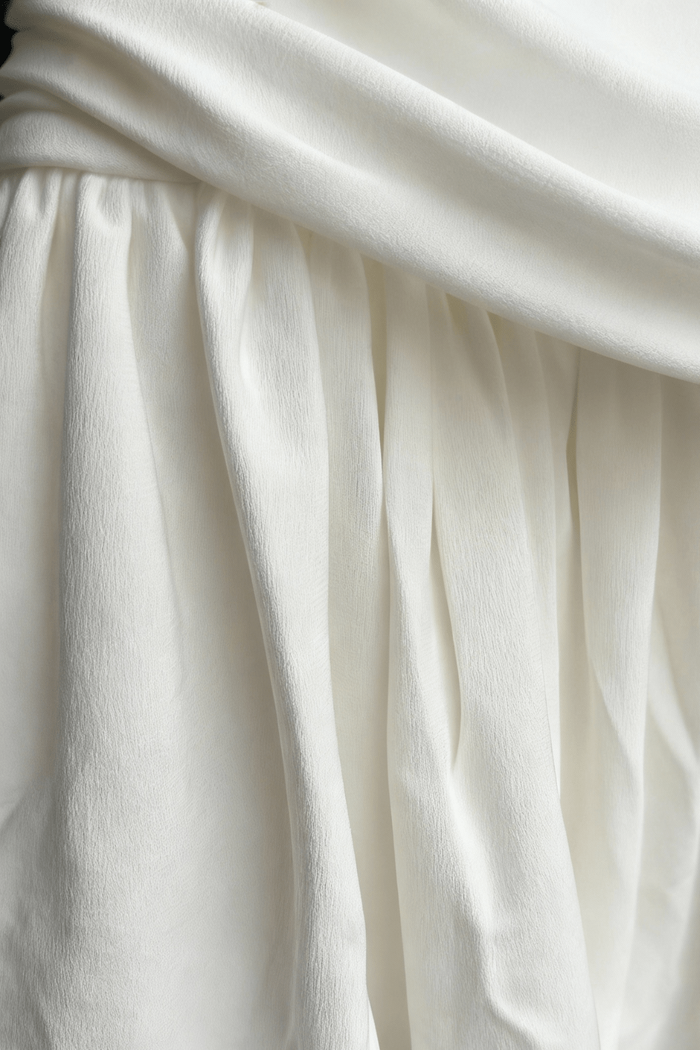 White Nova Ruched Dress - BEEGLEE