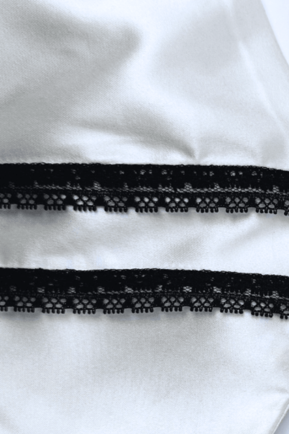 White Pearl Tie up corset - BEEGLEE