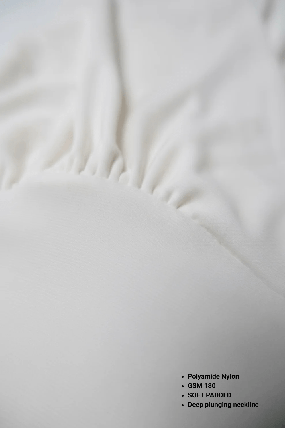 White Plunge Club Bodysuit - BEEGLEE