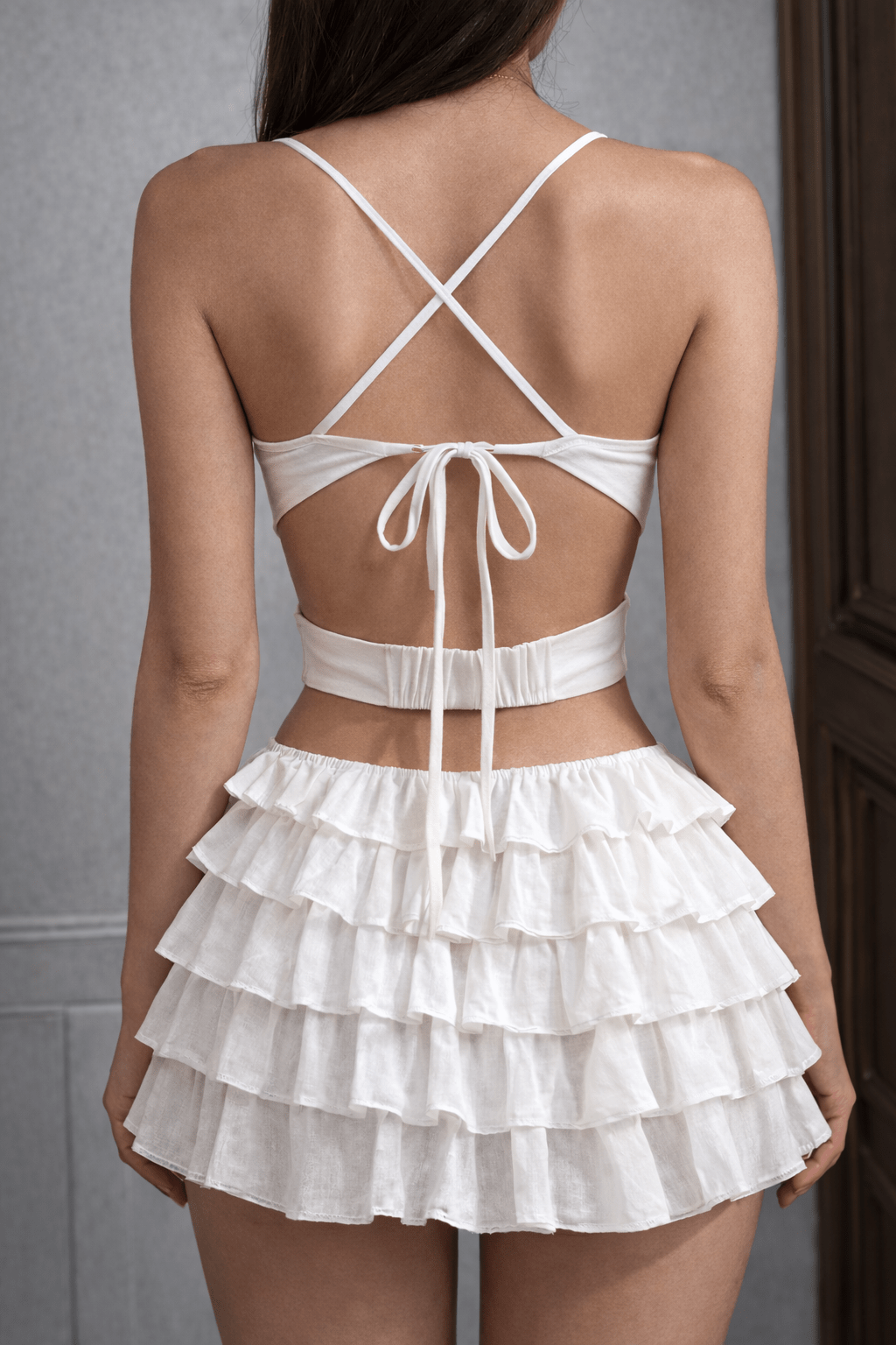 White Selene Corset - BEEGLEE