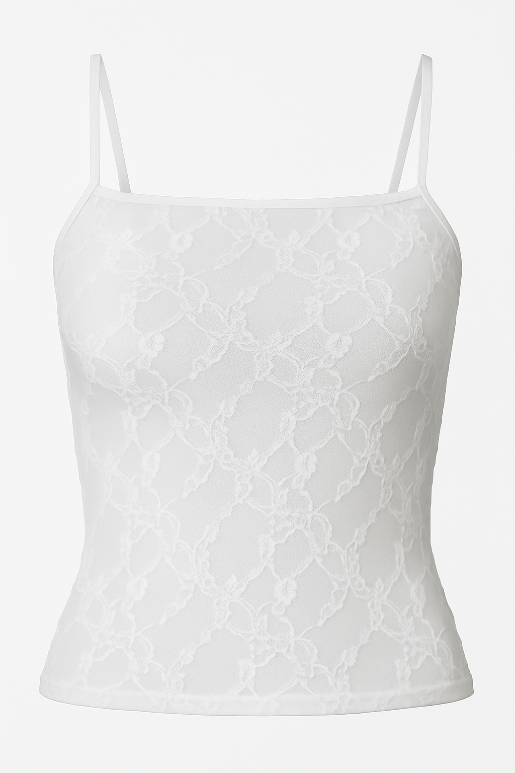 White Sia lace tank - BEEGLEE