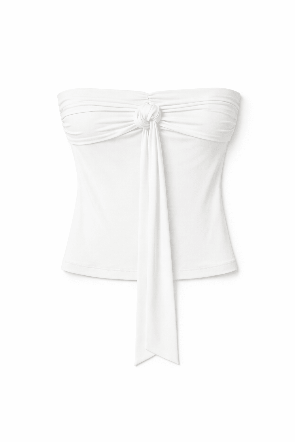 White Slinky Halter Top - BEEGLEE