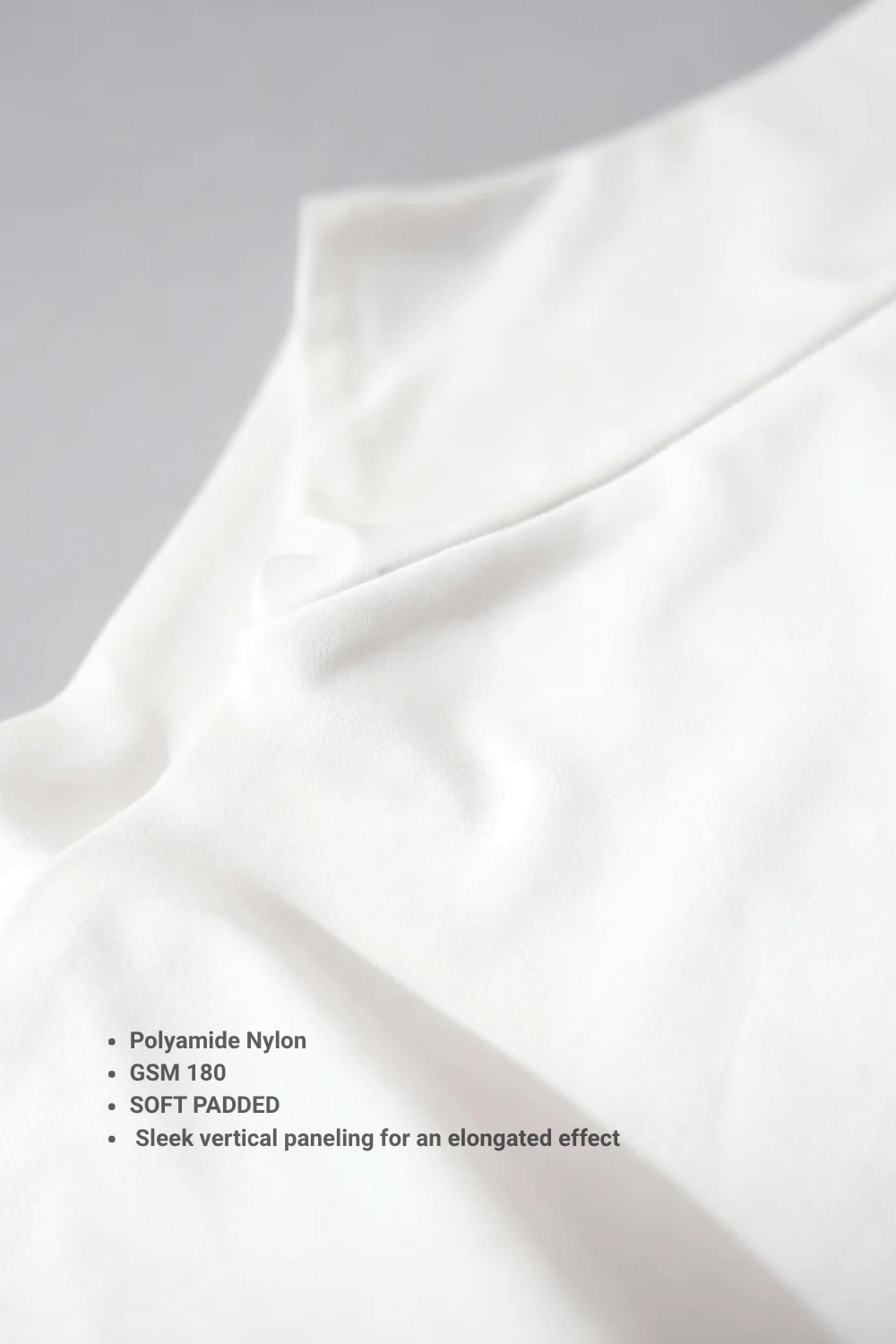 White Straight - Up Bodysuit - BEEGLEE