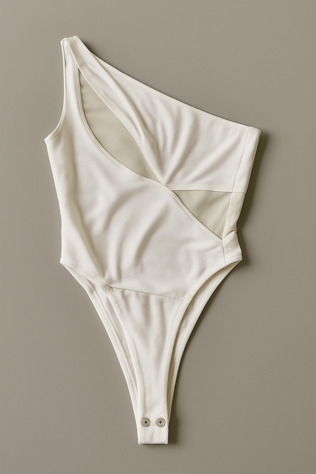 White Swirl Mesh Bodysuit - BEEGLEE