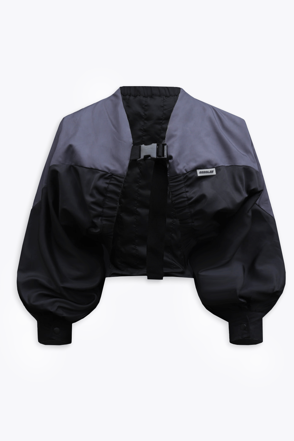 Ashen Grey Cruiser Puffer Jacket - BEEGLEEdark grey cropped cruiser puffer jacket for women | FreeShipping | 15% off