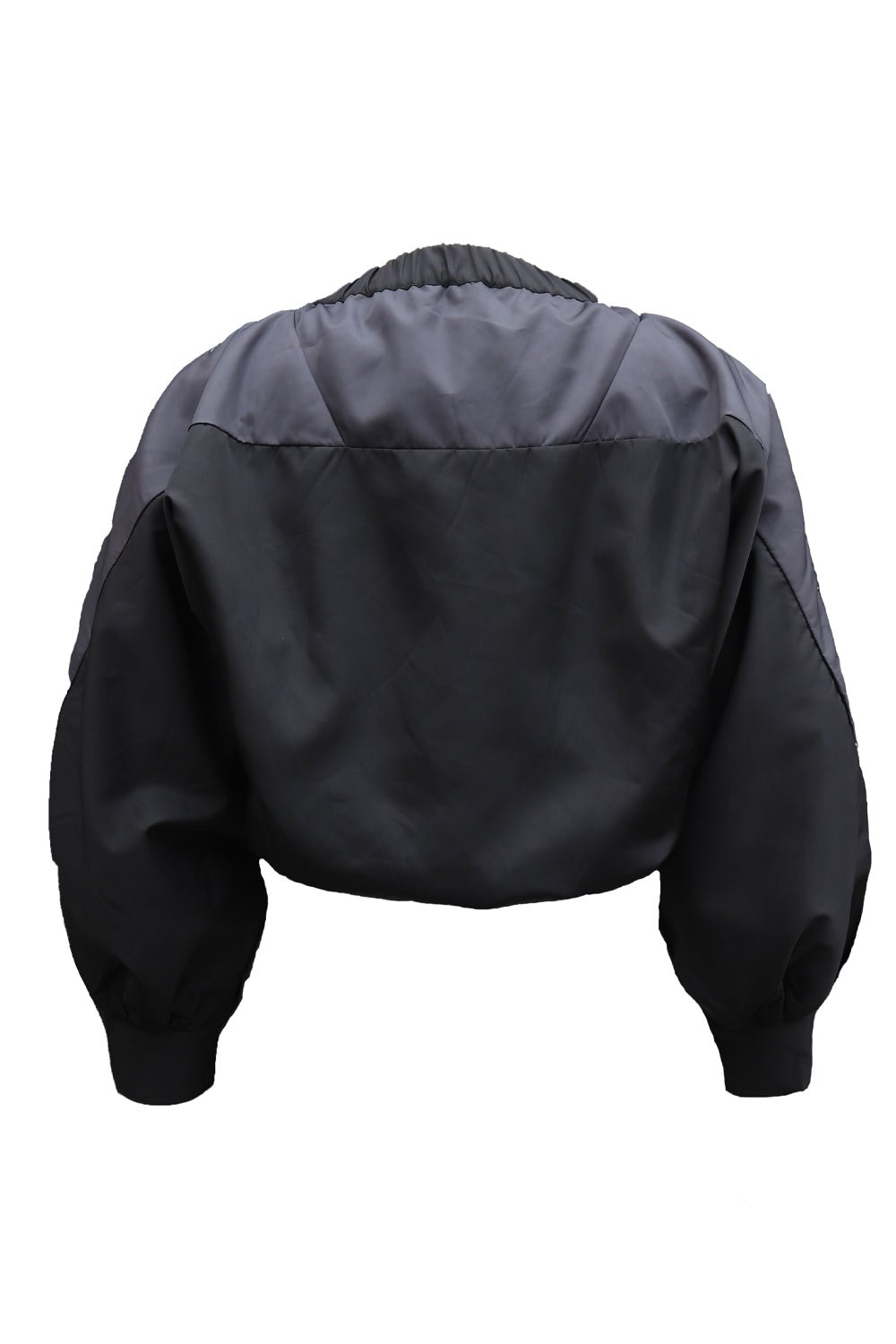 Ashen Grey Cruiser Puffer Jacket - BEEGLEEdark grey cropped cruiser puffer jacket for women | FreeShipping | 15% off