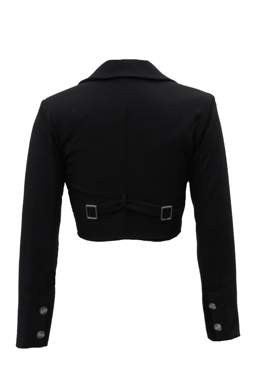 Black Cinch Strapped Blazer - BEEGLEE