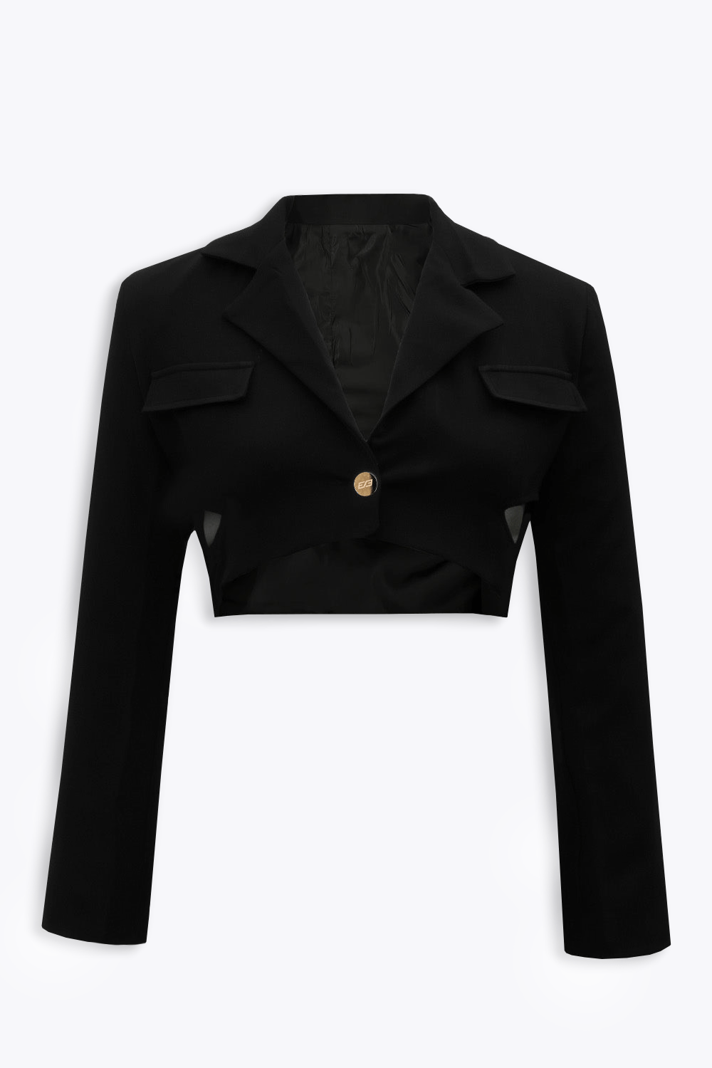Black Cinch Strapped Blazer - BEEGLEE