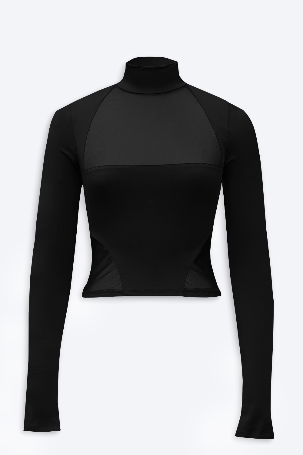 Black Cyber Mesh Tee - BEEGLEE