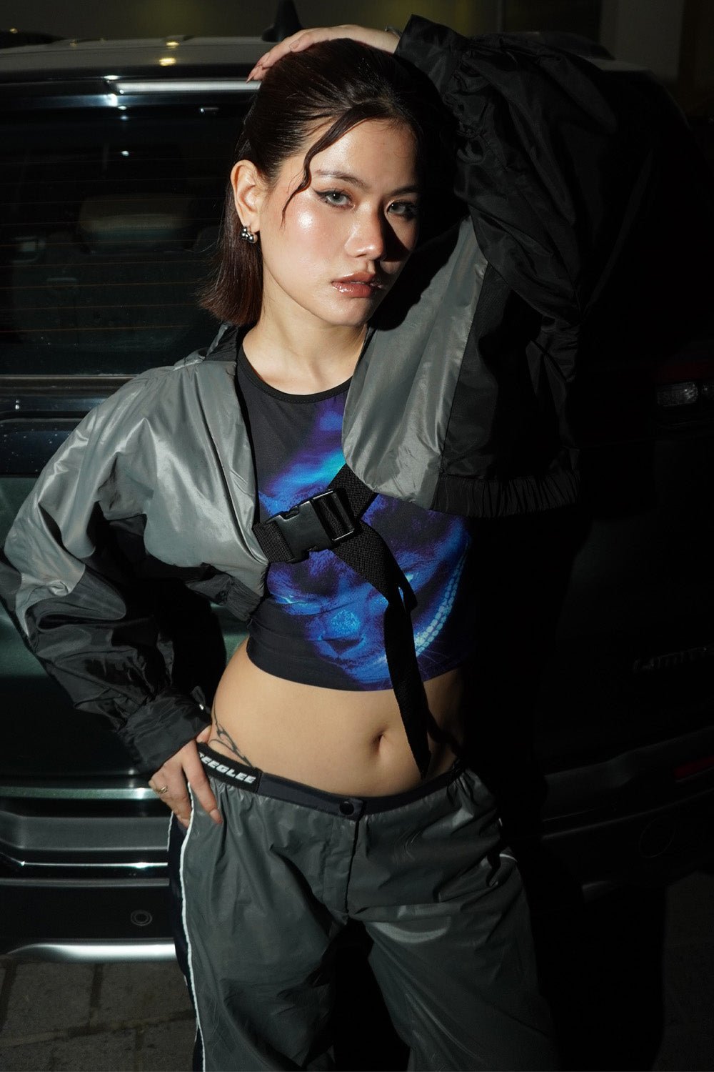 Cool Grey Cruiser Puffer Jacket - BEEGLEE