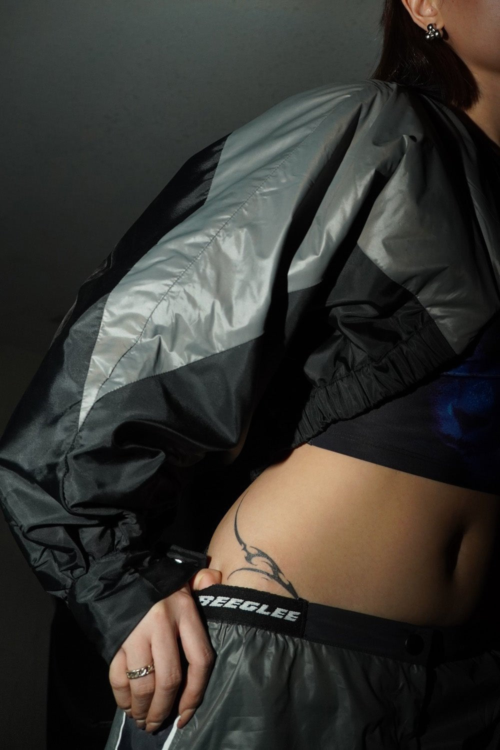 Cool Grey Cruiser Puffer Jacket - BEEGLEE