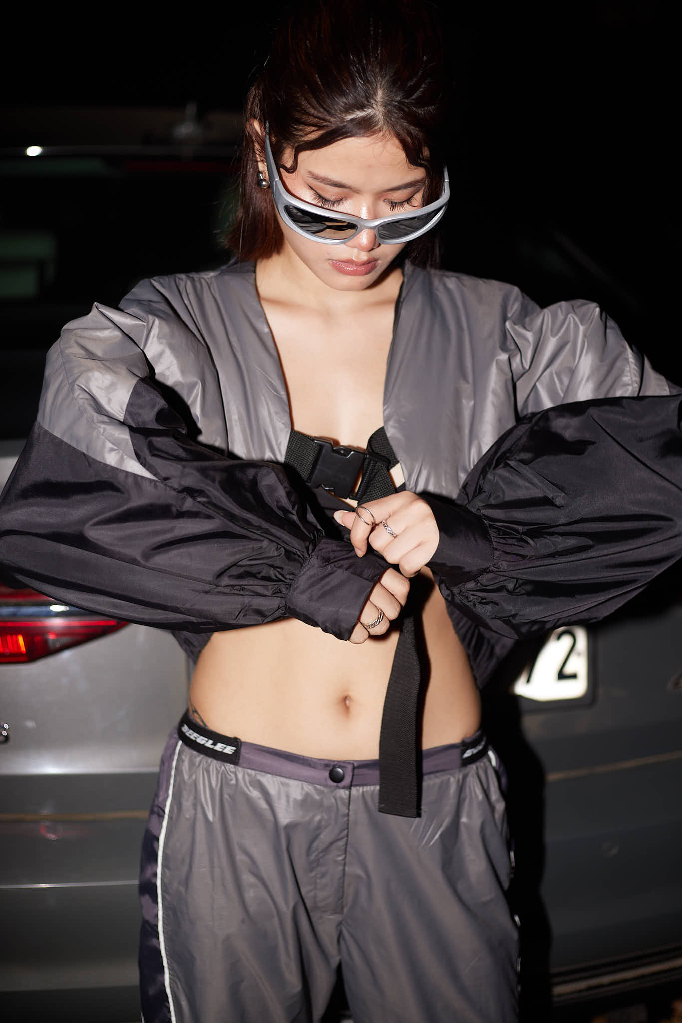 Cool Grey Cruiser Puffer Jacket - BEEGLEE