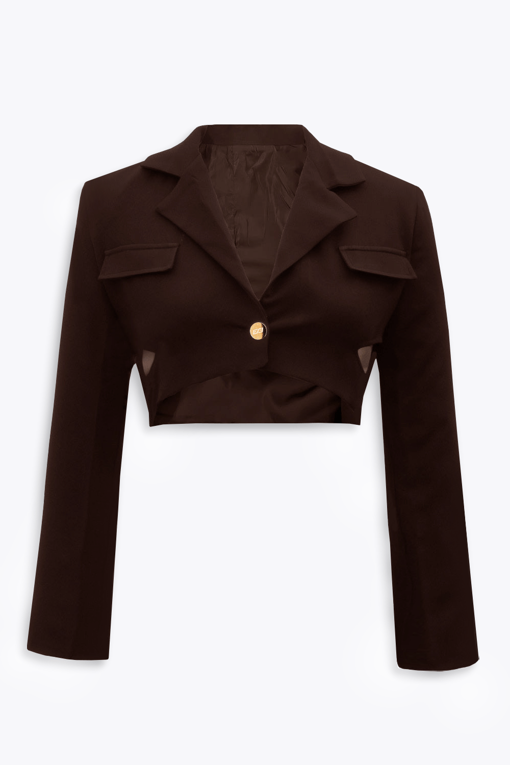 Nutmeg Cinch Strapped Blazer - BEEGLEE