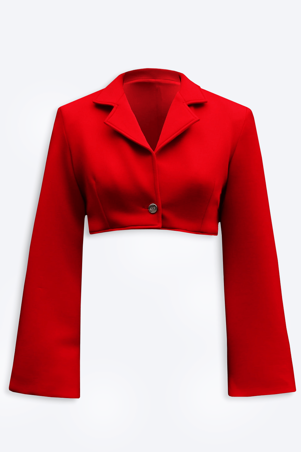 Red Blockframe Cropped blazer - BEEGLEE